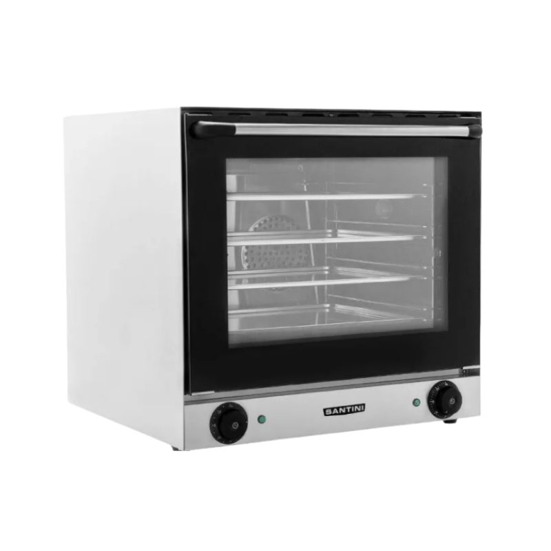 Horno convector Santini
•Exterior acero inoxidable, puerta vidrio templado
•Interior enlozado y acero7
• Circulación de calor por doble turbina con motores independientes
• Luz interna en cámara de cocción
• Timer hasta 120´ - hasta 300° de temperatura
"Ancho: 57 cm Alto: 59 cm Profundidad: 61 cm