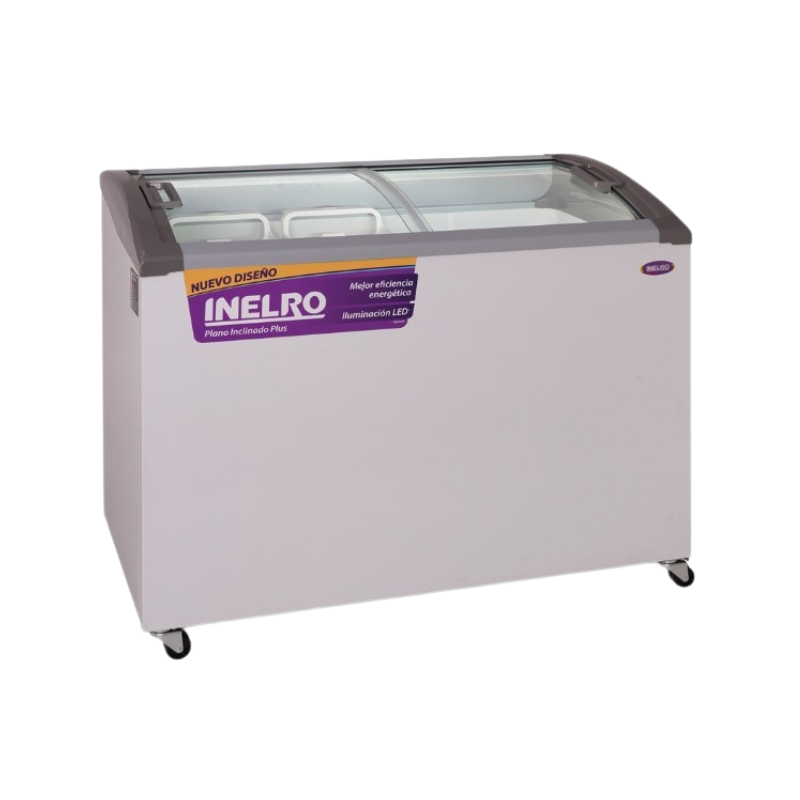 Freezer 350 PI PLUS
• Compresor de última generación 
•Termostato macánico
• Canastos plásticos inyectados
• Puertas curvas deslizables de vidrio templado
• Exterior/interior: electrozincado- prepintado blanco
• Condensación: Aire forzado. Turbo alambre
• Evaporador: Serpentina caño aluminio
• Canastos plástico
• Ruedas alta resistencia
" Ancho: 1.127 mts Alto: 83.7 cm Profundidad: 62.7 cm