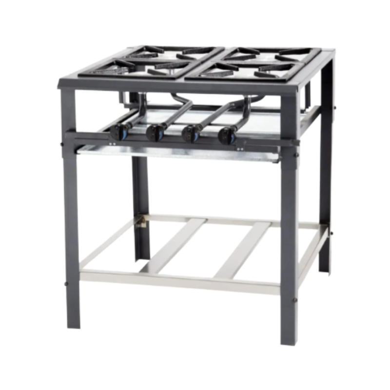 Anafe estructural 4 hornallas Sol Real
• Estuctura reforzada
• 4 Robitenes
• Entrada trasera con conexión de ½”
• Rejilla fundición.
"Ancho: 77cm Alto: 85 cm Profundidad: 76cm