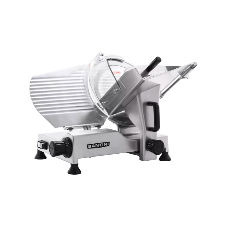 Cortadora fiambre Santini
"• Material: Aluminio anodizado.
• Cuchilla acero inoxidable 300 mm
• Afilador incorporado con protector
• Sujetador de fiambre removible para su limpieza y mantenimiento
• Regulador 0 a 1.5 cm"
* Ancho: 59.7cm Alto: 52 cm Profundidad: 49.5 cm