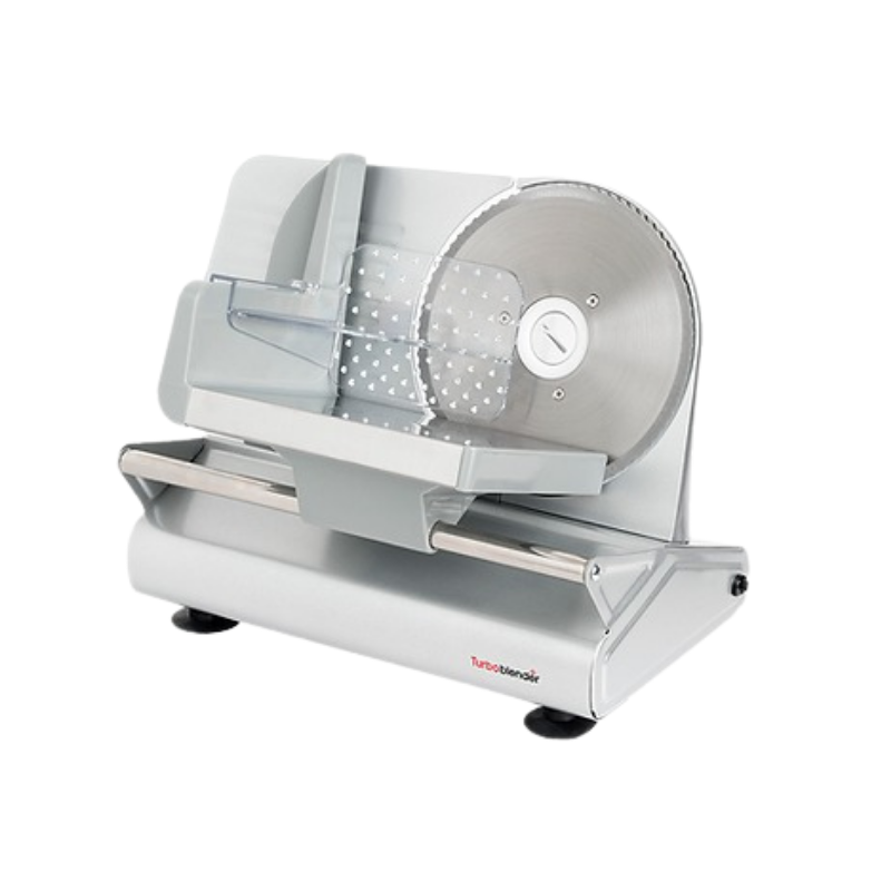 Cortadora fiambre TB-C190
"• Hoja acero inoxidable 190mm 
• Sistema tracción por engranaje
• Base en fundición de aluminio
• Espesor ajustable de 0 a 13 mm
• Carro de protección
• Cubre cuchilla
.* Ancho: 37 cm Alto: 27 cm Profundidad: 21 cm