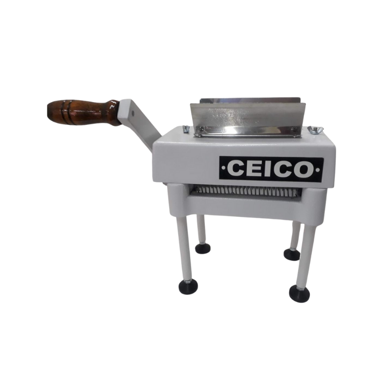 Tiernizador manual Ceico
"• Tiernizador manual- robusto
• Tapa dura de aluminio
• Cabezal desmontable
• 50 filos circulares
• Dentados con protección de manos
