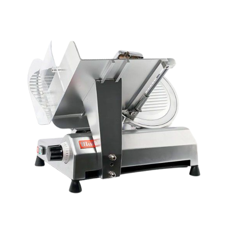 Cortadora fiambre Moretti
• Carcaza aluminio pulido 
• Cuchilla acero 300 mm
• Potencia motor 1/3 HP
• Espesor ajustable de 0 a 18 mm
• Afilador sensillo
• Seguridad en el manejo
Medidas: Ancho: 51 cm Alto: 48 cm Profundidad:  64 cm