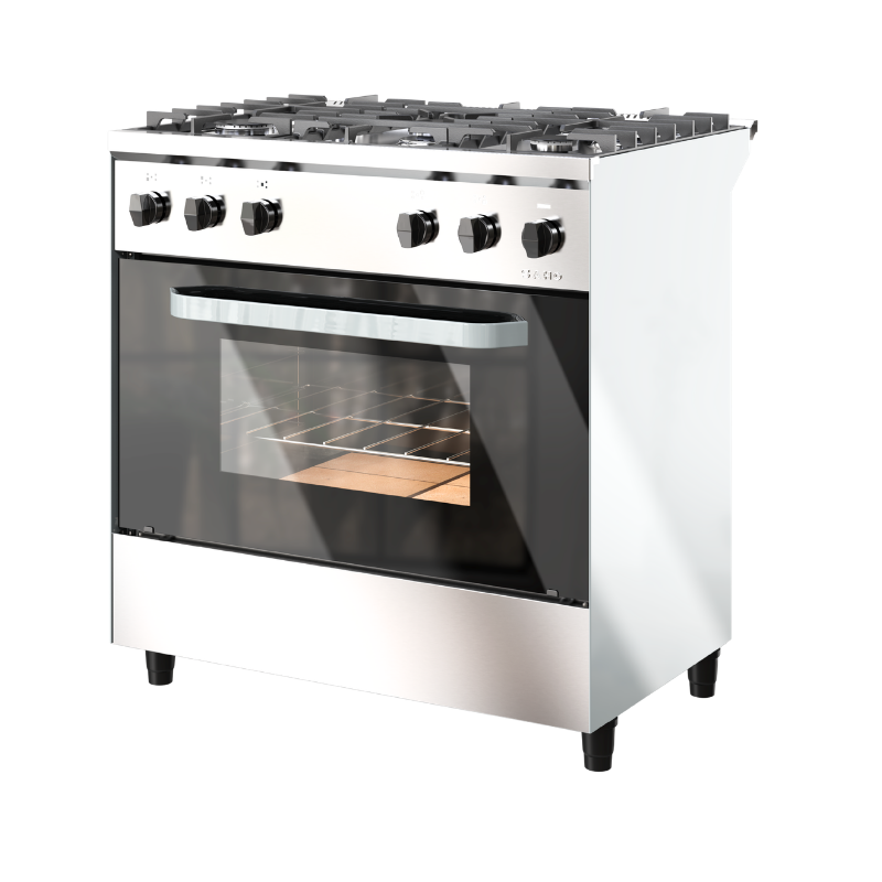 Cocina 5 Hornallas Saho Kuma 820
• Frente y mesada en acero inoxidable
• Laterales en chapa pintada gris
• Rejillas de fundición vitrificadas livianas
• Bandeja anti derrame de acero inoxidable
• Válvula de seguridad en el horno
• 2 guías para parrillas en el horno
• 1 parrilla para horno
• Piso con 3 ladrillos refractarios
• Puerta de horno con vidrio templado
• 5 hornallas redondas de aluminio con tapa vitrificada
• 2 mecheros de 1200 calorías
• 2 mecheros de 1800 calorías
• Horno grande de 3300 calorías