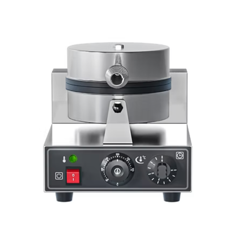 Waflera TB-WAFLV1.
• Termostato Automático
• Temporizador con Alarma: Timer de 0 a 5 minutos
• Calor Homogéneo: Placas de hierro fundido que aseguran una cocción uniforme.
• Antiadherente: Revestimiento de teflón
• Acero Inoxidable
• Seguridad: Mango de toque frío y base estable con aislamiento térmico.
• Doble Indicador: Luces LED para control de encendido y estado de calentamiento.
• Uso Comercial
• Potencia: 1 kW.
• Voltaje: 220~240V.
• Rango de temperatura: Ajuste preciso entre 50°C y 300°C.
• Dimensiones: 250x350x260mm.
• Peso Neto: 11 kg
• Peso Bruto: 13 kg
• Diámetro de placa teflonada: 180mm
• Configuración: Cuenta con 1 grupo de interruptor