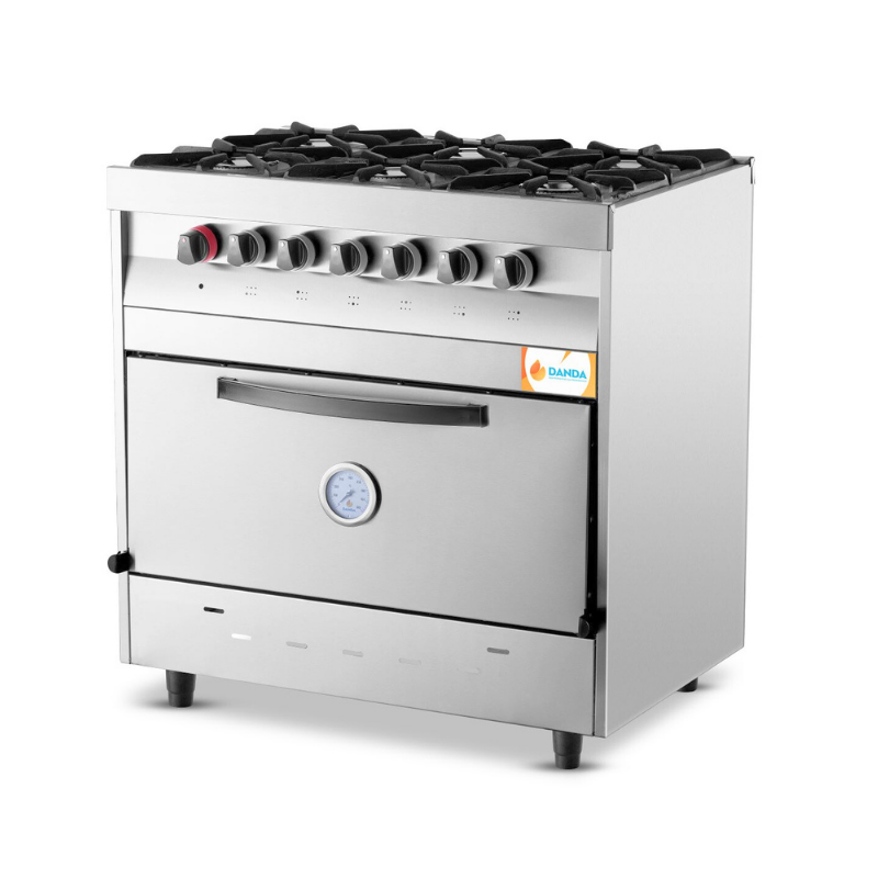 Cocina 6 hornallas Danda